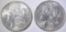 1897 & 1889 MORGAN DOLLARS CH BU