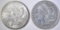 1921-D AU & 21-S BU MORGAN DOLLARS