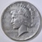 1921 PEACE DOLLAR AU CLEANED