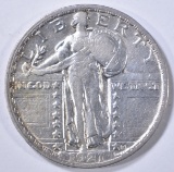 1921 STANDING LIBERTY QUARTER  XF/AU