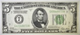 1928-A $5 FEDERAL RESERVE NOTE  GEM UNC