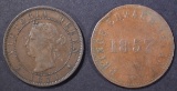 2-PRINCE EDWARD ISLAND COINS: