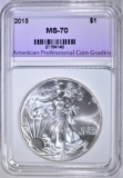 2015 AMERICAN SILVER EAGLE APCG PERFECT GEM BU