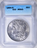 1894-O MORGAN DOLLAR  ICG MS-60