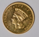 1880 $3 GOLD CH BU PROOF LIKE