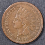 1864 L INDIAN CENT  VF
