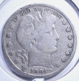 1904-S BARBER HALF DOLLAR VG