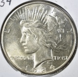 1934-D PEACE DOLLAR, CH BU