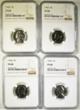 2-1963 & 2-1964 JEFFERSON NICKELS NGC PF68