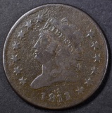 1811/0 LARGE CENT VF