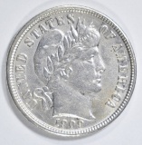 1909-D BARBER DIME   AU/BU