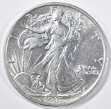 1917-D REVERSE WALKING LIBERTY HALF DOLLAR  AU/BU