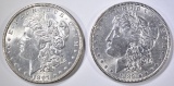 1897 & 1889 MORGAN DOLLARS CH BU