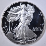 1987-S PROOF AMERICAN SILVER EAGLE