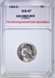 1956-D JEFFERSON NICKEL, TDCS SUPERB GEM BU