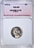 1970-D JEFFERSON NICKEL, WHSG SUPERB GEM BU+