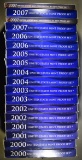 2-EACH 2000-2007 U.S. PROOF SETS ORIG PACKAGING