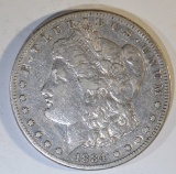 1884-S MORGAN DOLLAR VF/XF