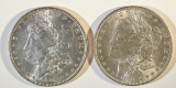 1884-O & 85 MORGAN DOLLARS CH BU