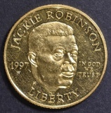 1997 JACKIE ROBINSON $5 PROOF GOLD COMMMEM