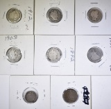 LOT OF 8 DIMES: