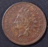 1872 INDIAN CENT VF POROUS, KEY DATE
