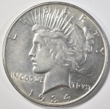 1934 PEACE DOLLAR  AU/BU