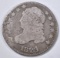 1824/2 BUST DIME, VG rim damage