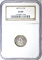 1857-O SEATED DIME, NGC AU-58