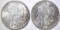 1883 & 81-S MORGAN DOLLARS BU