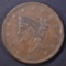 1840 LARGE CENT XF RIM BUMP