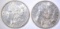 1885 & 1886 CH BU MORGAN DOLLARS