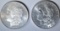 1880-S & 1898 MORGAN DOLLARS CH BU