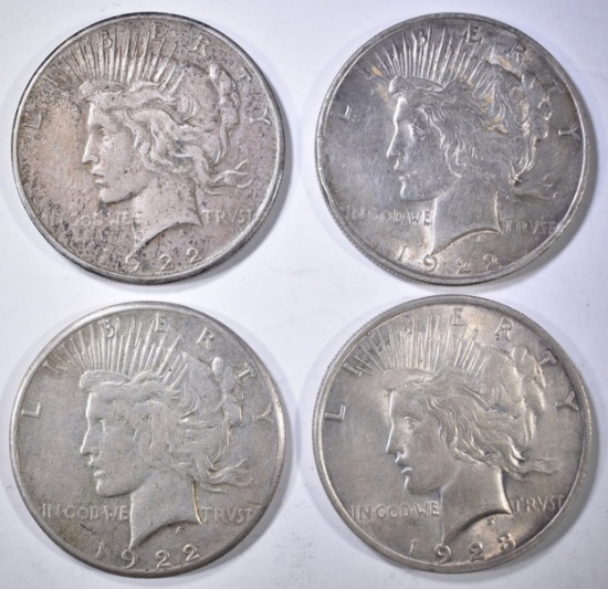 CIRC PEACE DOLLAR LOT: