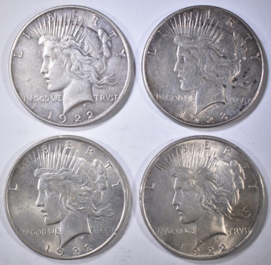 CIRC PEACE DOLLAR LOT: