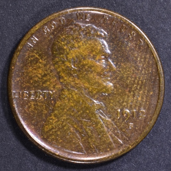 1912-S LINCOLN CENT XF