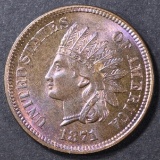 1871 INDIAN CENT GEM BU RB  KEY DATE