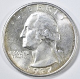 1937-S WASHINGTON QUARTER   CH BU