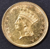 1862 $1 GOLD LIBERTY  BU