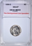 1956-D JEFFERSON NICKEL, TDCS SUPERB GEM BU