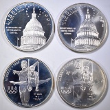 MODERN COMMEM SILVER DOLLARS: