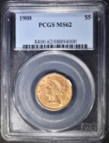 1900 $5 GOLD LIBERTY HEAD  PCGS MS-62