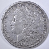 1886-S MORGAN DOLLAR, XF