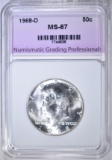 1968-D KENNEDY HALF NGP SUPERB GEM BU