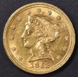 1853 $2.50 GOLD LIBERTY, AU