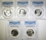 5-1976-S SILVER KENNEDY HALVES, PCGS MS-66