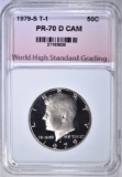 1979-S T-1 KENNEDY HALF WHSG PERFECT GEM BU DCAM