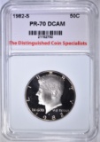 1982-S KENNEDY HALF TDCS PERFECT GEM PR DCAM