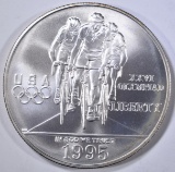 1995 OLYMPIC CYCLING UNC SILVER DOLLAR