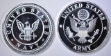 ARMY & NAVY ONE OUNCE .999 SILVER ROUNDS